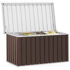 Garten-Aufbewahrungsbox Braun 129 x 67 x 65 cm