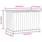 Gartenbox Grau 149x99x93 cm