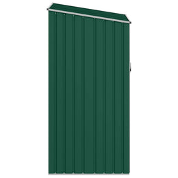 vidaXL Garten Brennholzlager Grün 245x98x159 cm Verzinkter Stahl