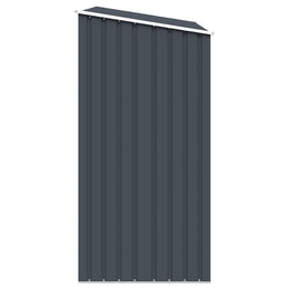vidaXL Garten Brennholzlager Anthrazit 245x98x159 cm Verzinkter Stahl