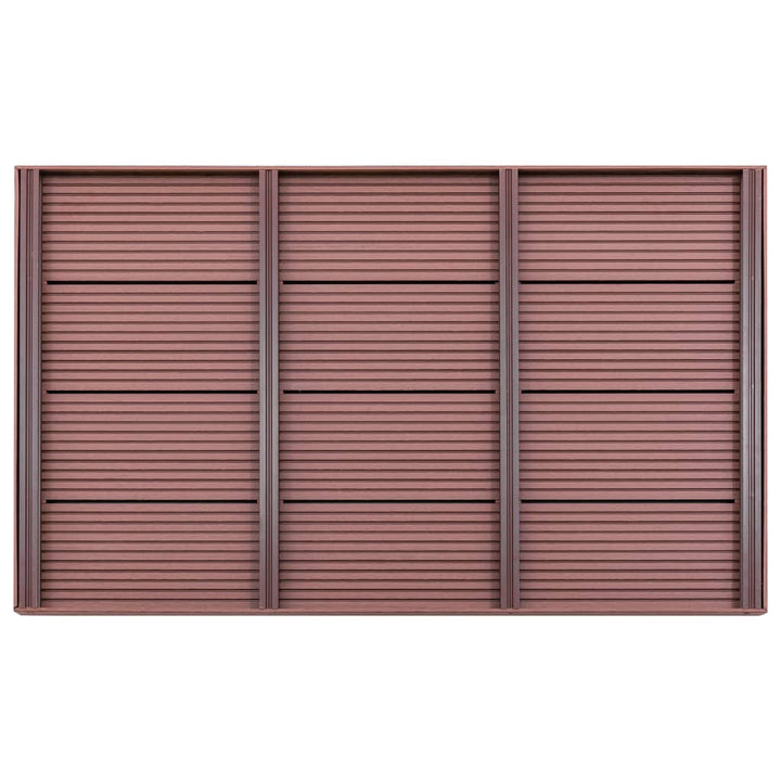 Bodenelement für Solardusche Braun 101x63x5,5 cm WPC