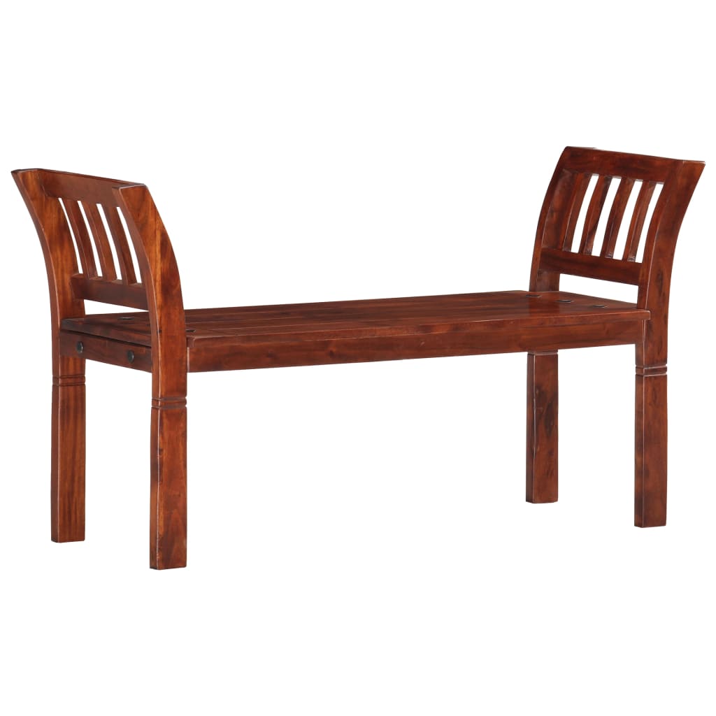 Sitzbank 111 cm Massivholz Akazie