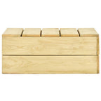 Gartentisch 75x75x31 cm Kiefernholz Imprägniert
