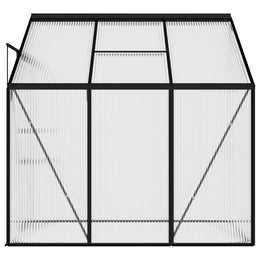 vidaXL Gewächshaus Anthrazit Aluminium 3,8 m³