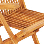 7-tlg. Garten-Essgruppe Klappbar Massivholz Teak