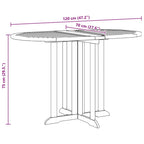Gartentisch Butterfly Klappbar 120x70x75 cm Teak Massivholz