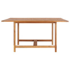 Gartentisch 150x150x76 cm Massivholz Teak