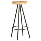 Barhocker 2 Stk. Raues Mangoholz