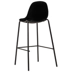 Barhocker 6 Stk. Schwarz Stoff