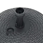 Sonnenschirmständer Sand/Wasser 20L Anthrazit Kunststoff Rattan