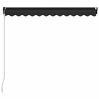 Einziehbare Markise Handbetrieben 350 x 250 cm Anthrazit