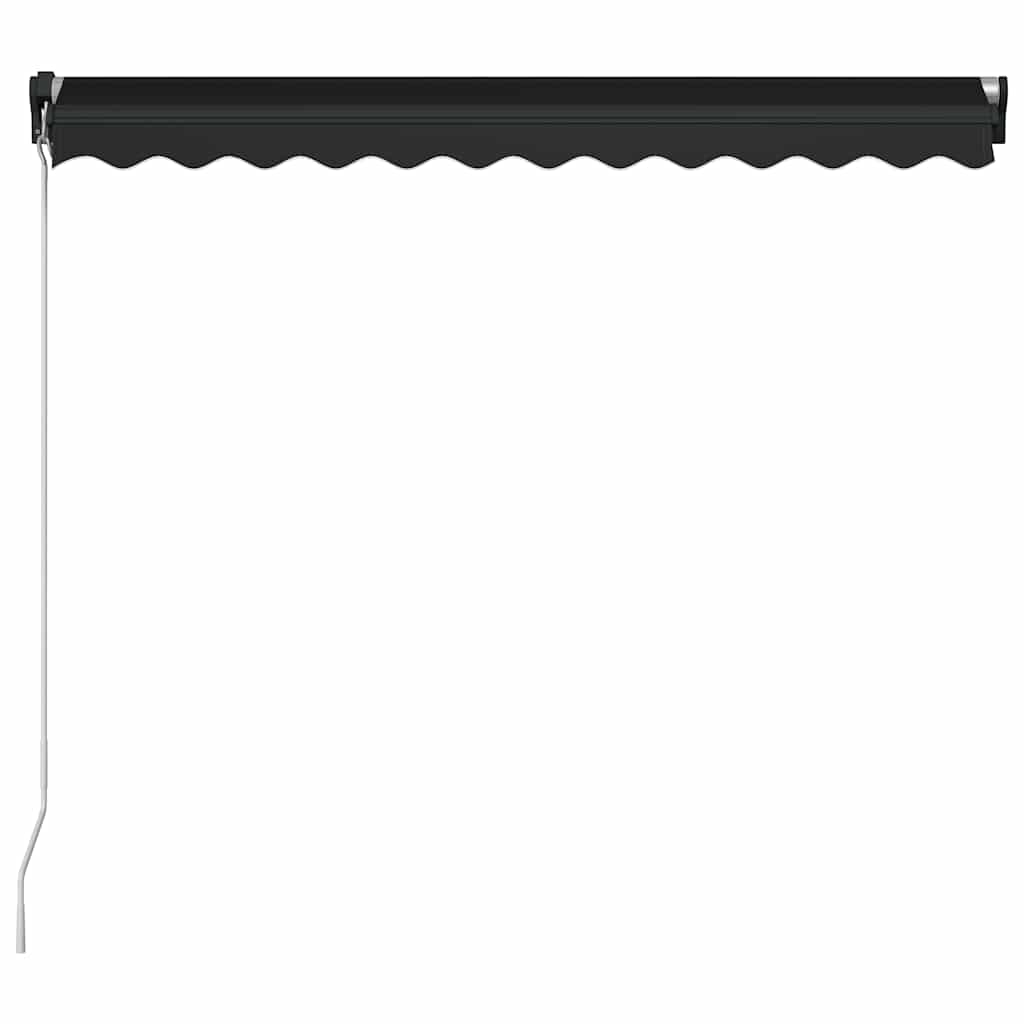 Einziehbare Markise Handbetrieben 350 x 250 cm Anthrazit