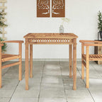 Garten-Esstisch 80x80x80 cm Massivholz Teak