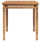 Garten-Esstisch 80x80x80 cm Massivholz Teak