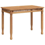 Garten-Esstisch 120x65x80 cm Massivholz Teak