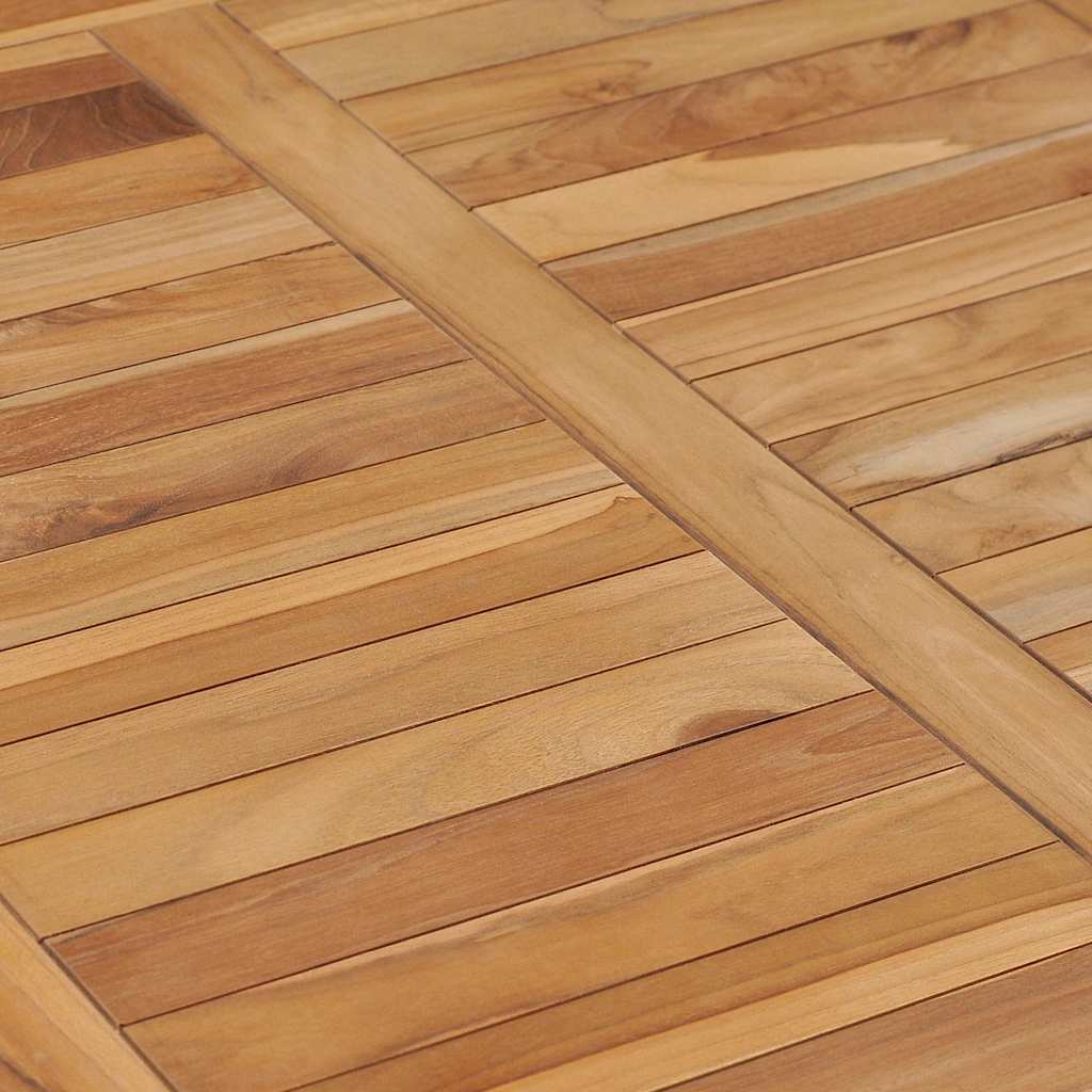Garten-Esstisch 120x65x80 cm Massivholz Teak