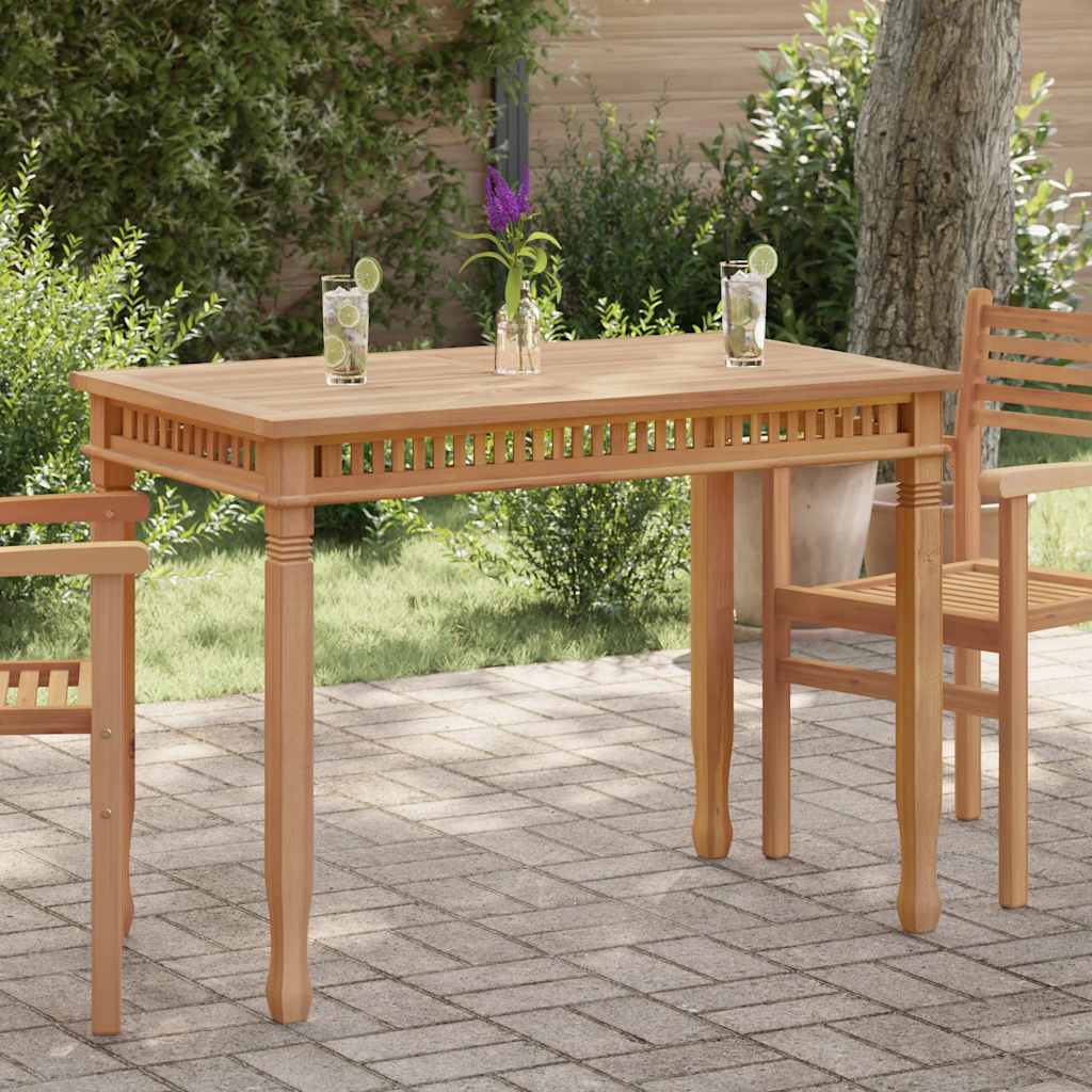 Garten-Esstisch 120x65x80 cm Massivholz Teak