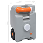 Camping-Wassertank mit Rollen 25 L Grau