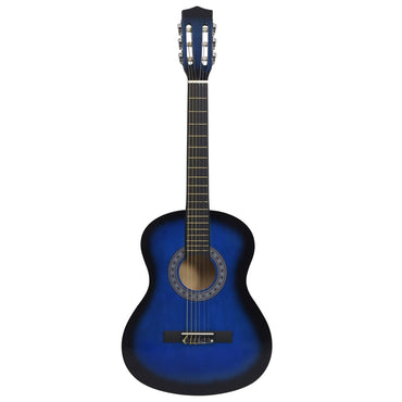 Klassikgitarre für Anfänger und Kinder Blau 3/4 36"