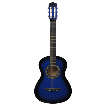 Klassikgitarre für Anfänger und Kinder Blau 1/2 34"