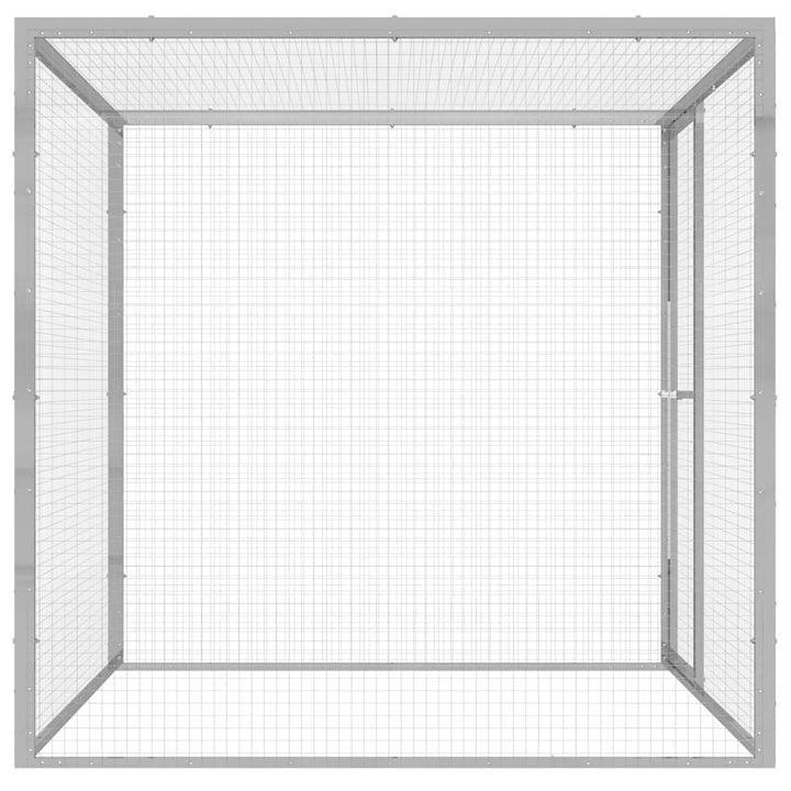 Katzenkäfig 1,5x1,5x1,5 m Verzinkter Stahl