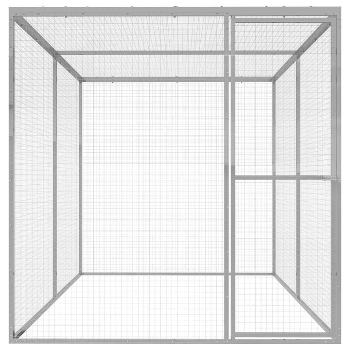 Katzenkäfig 3x1,5x1,5 m Verzinkter Stahl