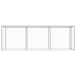 vidaXL Katzenkäfig 4,5x1,5x1,5 m Verzinkter Stahl