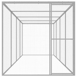 vidaXL Katzenkäfig 6x1,5x1,5 m Verzinkter Stahl