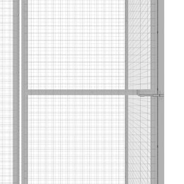 vidaXL Katzenkäfig 6x1,5x1,5 m Verzinkter Stahl