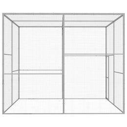 vidaXL Katzenkäfig 3x3x2,5 m Verzinkter Stahl