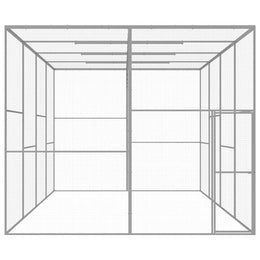 vidaXL Katzenkäfig 6x3x2,5 m Verzinkter Stahl