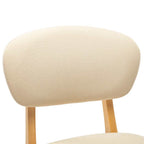 Barhocker 2 Stk. Creme Stoff