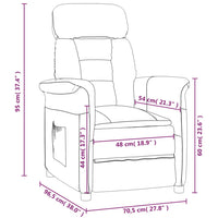 Relaxsessel Dunkelgrau Wildleder-Optik