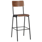 Barhocker 6 Stk. Massives Sperrholz Stahl
