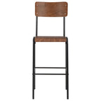 Barhocker 6 Stk. Massives Sperrholz Stahl