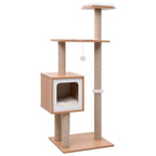 Katzen-Kratzbaum mit Sisal-Kratzmatte 123 cm