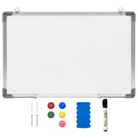 Magnetisches Whiteboard Weiß 50 x 35 cm Stahl