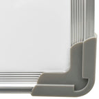 Magnetisches Whiteboard Weiß 60 x 40 cm Stahl