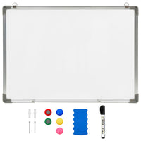 Magnetisches Whiteboard Weiß 90 x 60 cm Stahl