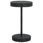 Gartentisch Schwarz 60,5x106 cm Poly Rattan