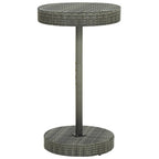 Gartentisch Grau 60,5x106 cm Poly Rattan