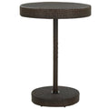Gartentisch Braun 75,5x106 cm Poly Rattan