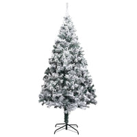 Künstlicher Weihnachtsbaum mit Schnee Grün 240 cm PVC