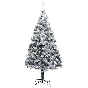 Künstlicher Weihnachtsbaum mit Schnee Grün 240 cm PVC