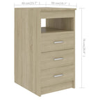 Schreibtisch Sonoma-Eiche 140x50x76 cm Holzwerkstoff