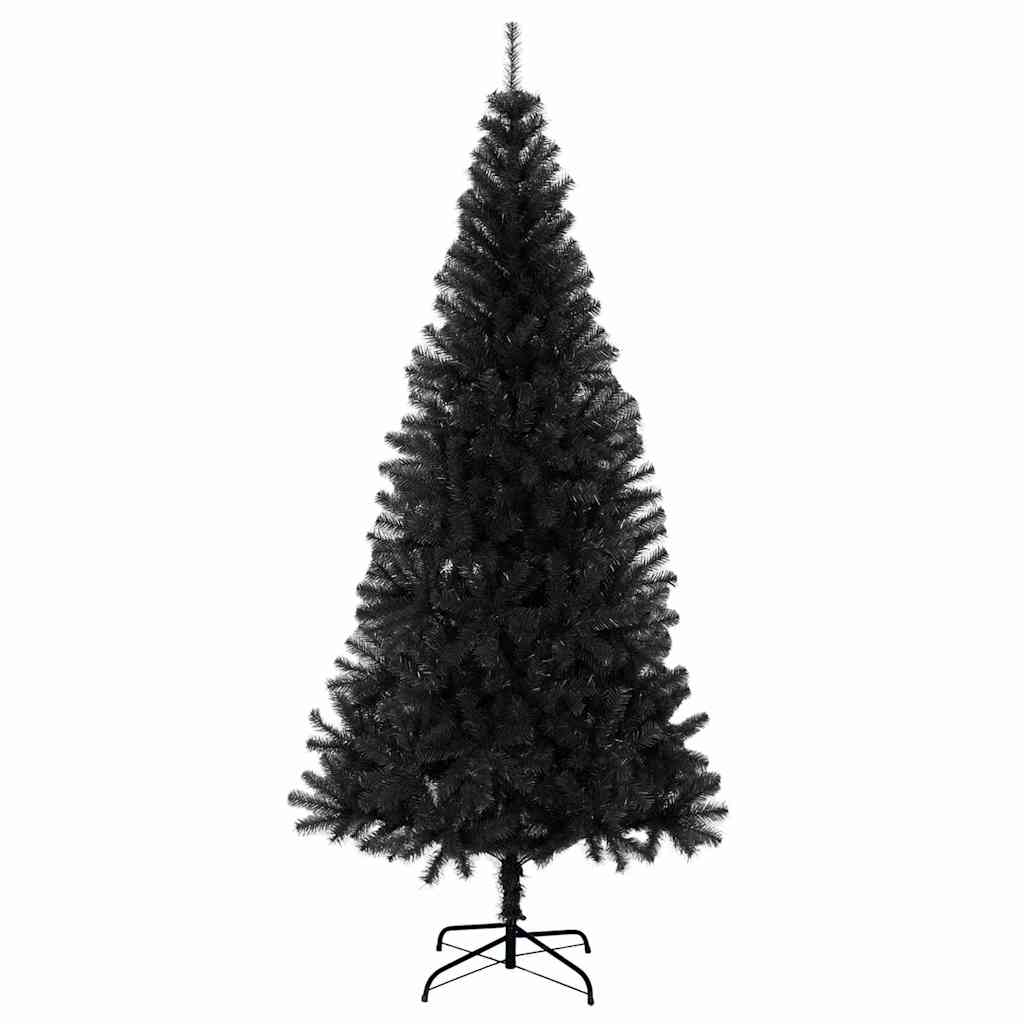 Künstlicher Weihnachtsbaum mit Ständer Schwarz 180 cm PVC