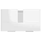 Badezimmerschrank Hochglanz-Weiß 60x33x61 cm Holzwerkstoff