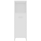 Badezimmerschrank Weiß 30x30x95 cm Holzwerkstoff