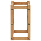 Weinregal für 12 Flaschen 47 x 21 x 36 cm Eiche Massivholz