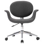 Drehbare Esszimmerstühle 6 Stk. Grau Stoff